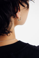 Smiley Silver Elio Hoop Earrings