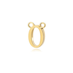 Moment 18K Gold Number Charm