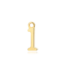 Moment 18K Gold Number Charm
