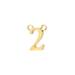 Moment 18K Gold Number Charm