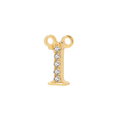 Moment 18K Diamond Number Charm