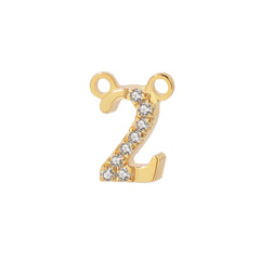 Moment 18K Diamond Number Charm