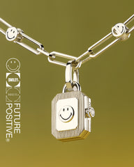 Smiley Silver Energy Locket Pendant (Set)
