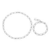 Smiley Silver Oliver Link Set