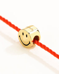SMILEY 18K Smiley Red String Gold Bracelet