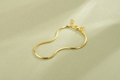 Essential Silver Gold Vermeil Snake Chain Bracelet