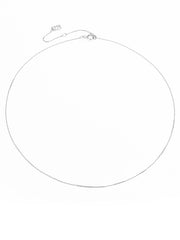 Moment Platinum Classic Plain Chain Necklace