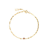 Shine Garnet Gemstone Gold Bracelet