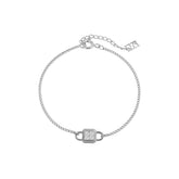 Unlock Platinum Diamond Lock Bracelet
