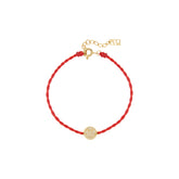 Smiley 14K Gold Pavé Diamond Rope Bracelet