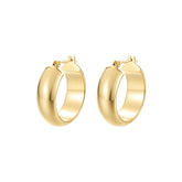 Essential 18K Gold Classic Half-Hoop Earring
