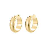 Essential 18K Gold Classic Half-Hoop Earring