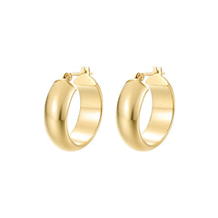Essential 18K Gold Classic Half-Hoop Earring