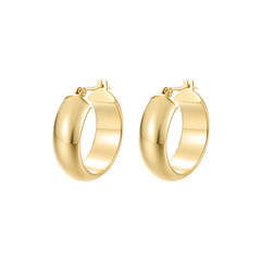Essential 18K Gold Classic Half-Hoop Earring