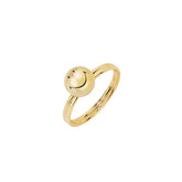 Smiley Gold Vermeil Ball Ring