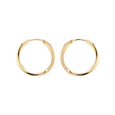 Essential 14K Diamond Pavé Soft Twist Hoop Earrings