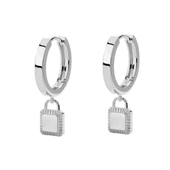 Unlock Platinum Lock Earring