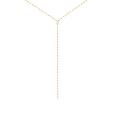 Shine K Gold Y-Shape Necklace