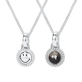 Ryuji Smiley Silver Reversible Mother-of-Pearl Halo Necklace