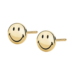 Smiley-18K Bead Earring
