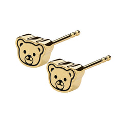 Teddy 18K Gold Bear Head Earring