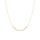 Essential 14K Sparkling Bar Necklace