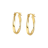 14K Gold Mobius Earrings