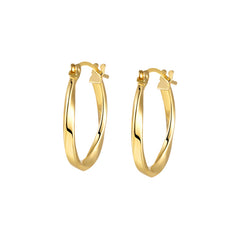 14K Gold Mobius Earrings