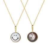 Ryuji Smiley 14K Gold Reversible Mother-of-Pearl Pendant Necklace