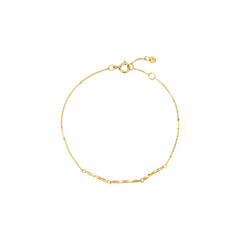 Essential 14K Sparkling Bar Bracelet