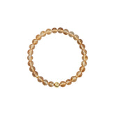Smiley 9K Gold Citrine Crystal Bracelet