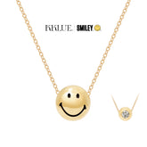 Smiley® 14K Gold Diamond Bead Necklace