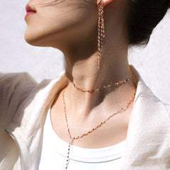 Shine 18K Gold Y-Shape Necklace