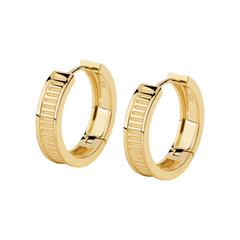 Unlock Marks 18K Stripe Gold Earring