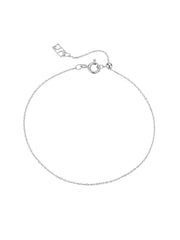Moment Platinum Classic Plain Chain Bracelet