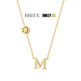 Moment SMILEY® 18K 笑臉珠個性化字母項鍊
