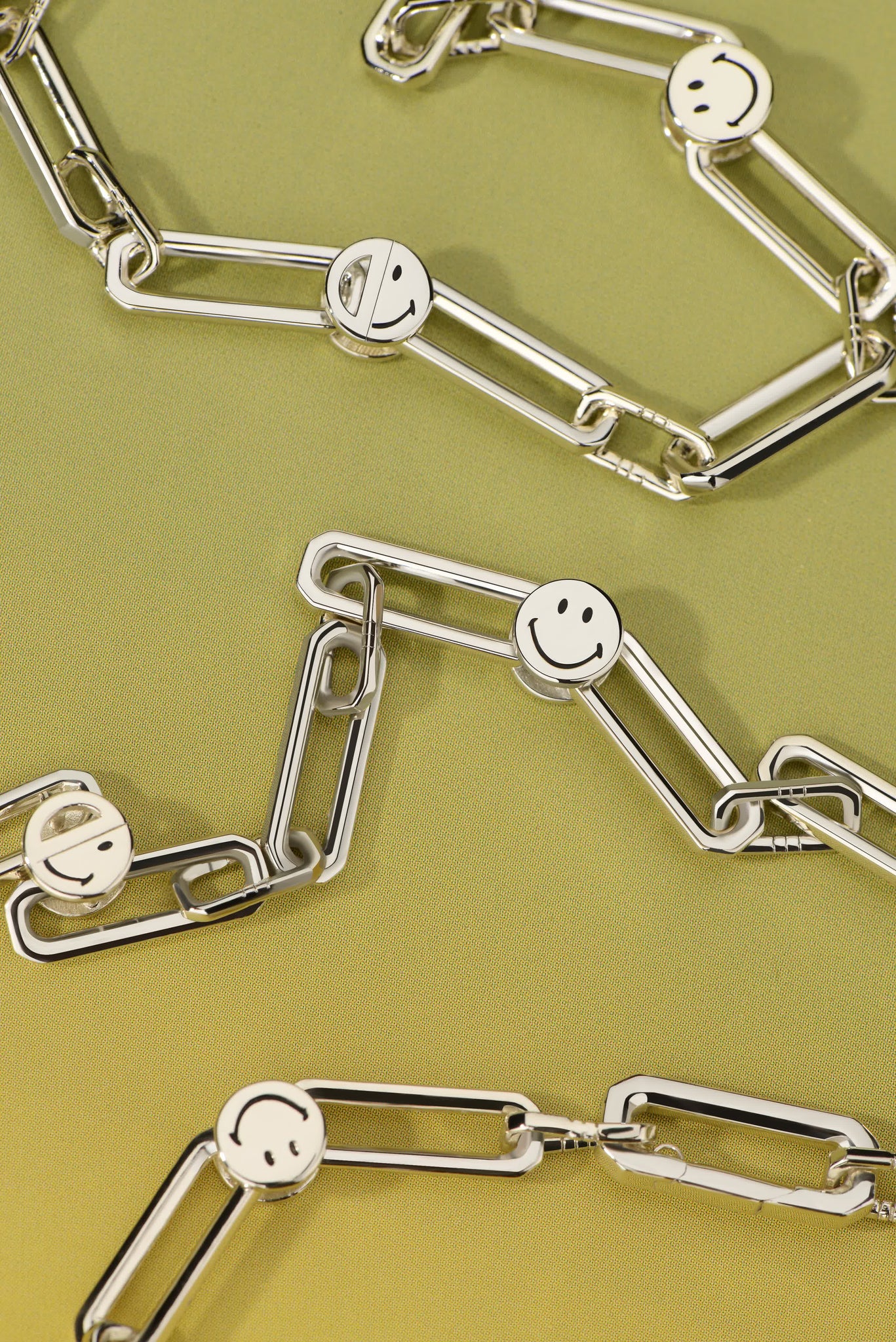 Smiley-Silver Elio Smiley Link Bracelet