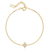 Illume 9K Gold Diamond Star Bracelet