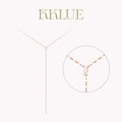 Shine 18K Gold Y-Shape Necklace