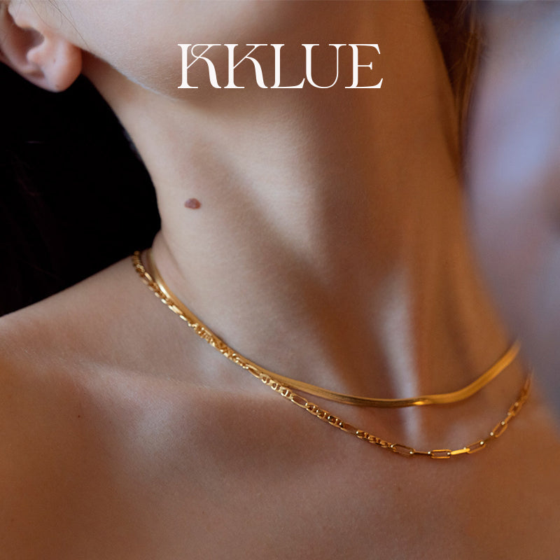 Tattoo Gold Vermeil Creative Chain Necklace