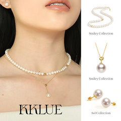 KKLUE｜Smiley Pearl Necklace