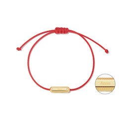Unlock Classic 14K Personalized Diamond Red Cord Bracelet