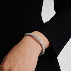 Essential Silver Pavé Bangle