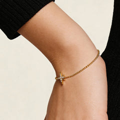 Illume 9K Gold Diamond Star Bracelet