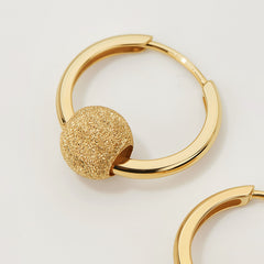 Essential 14K Fine Sparkling Bead Earrings