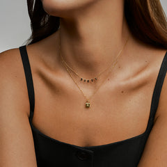 Moment 14K Vintage Serif Letter Custom Necklace