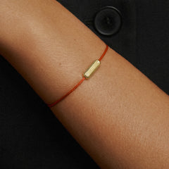 Unlock Classic 14K Personalized Diamond Red Cord Bracelet