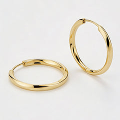 Essential 14K Soft Twist Hoop Earrings