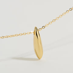 Rain Drop 14K Teardrop Necklace