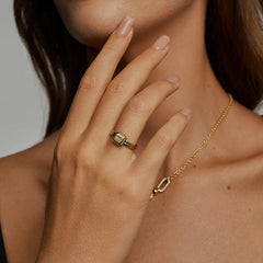 Lokki Gold Vermeil Halo Ring